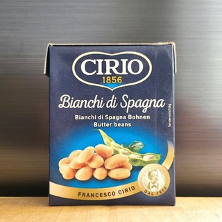 Cirio - hộp giấy 380g - đậu bơ đóng hộp / ý / butter beans