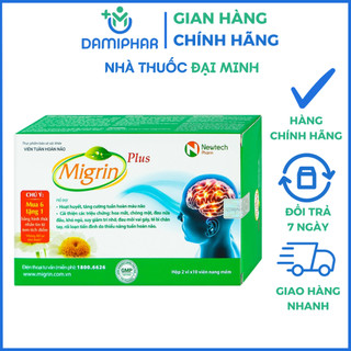Viên Uống Tăng Cường Tuần Hoàn Não Migrin Plus Newtech Pharm 20 Viên