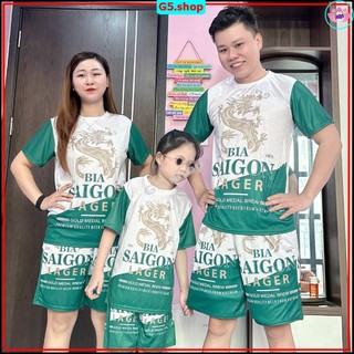 đồ bộ BIA SÀI GÒN nữ phong cách cao cấp 2024 -bộ mặc nhà mẫu in hình thời trang hiện đại Phong cách Fit - G5SHOP