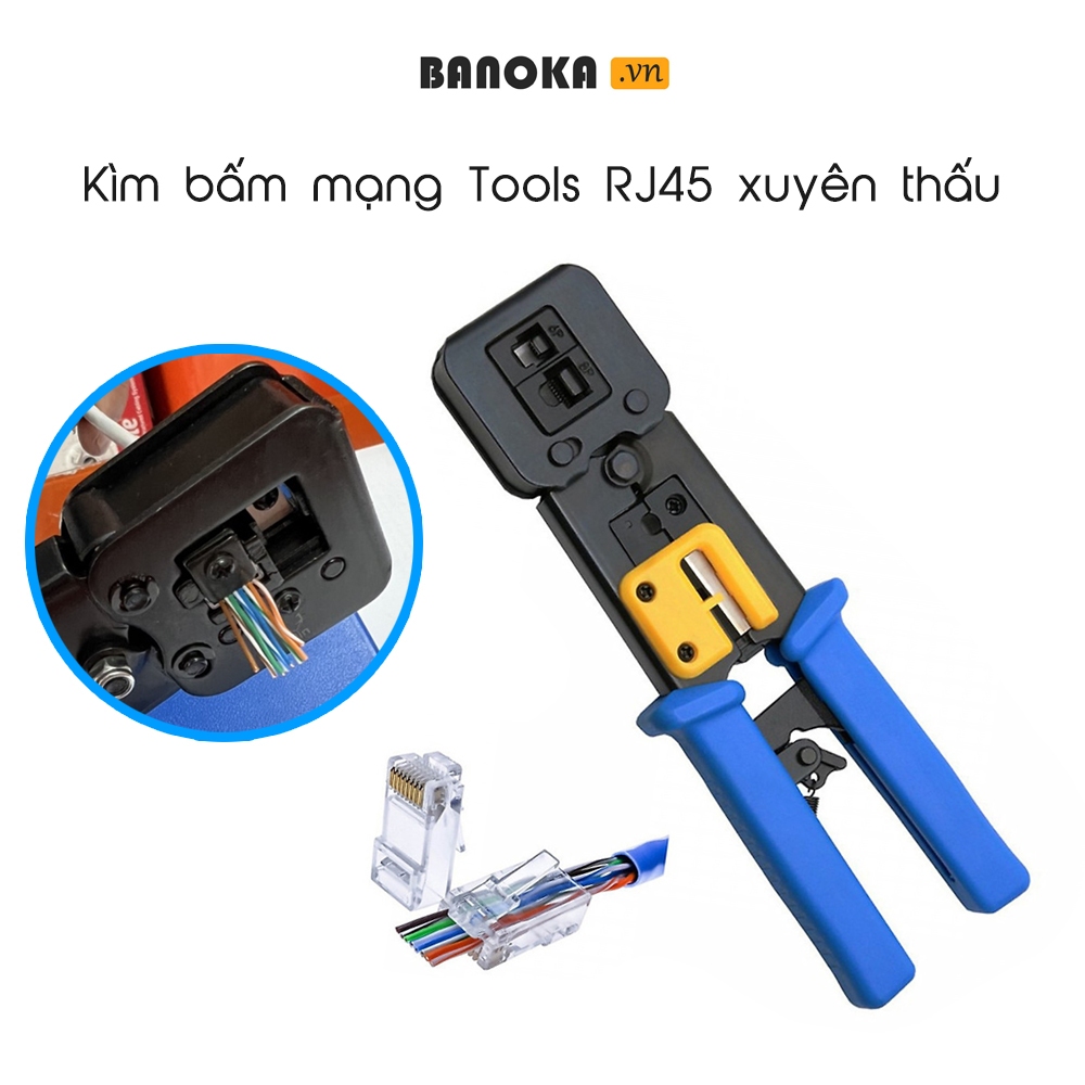 Kìm Bấm Hạt Mạng Xuyên Thấu TOOLS