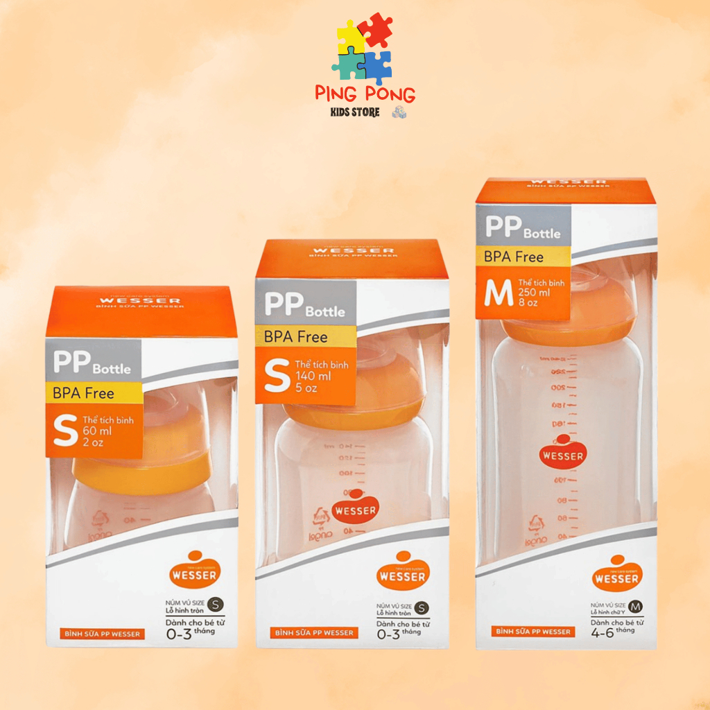 BÌNH SỮA PP WESSER bình sữa cho bé