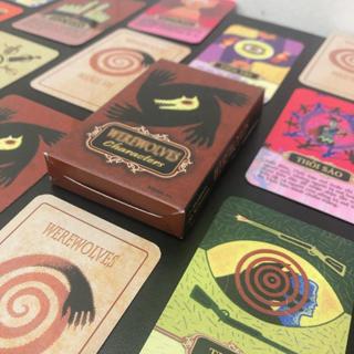 Bộ Bài Ma Sói Character Dành Cho 10 Người Chơi, Bộ Bài Board Game Nhỏ Gọn Dễ Dàng Mang Theo