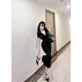Váy body cổ polo
