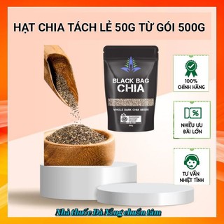 Siêu rẻ 50g Hạt Chia Úc Black Bag Organic - Tách Lẻ Từ Gói 500g ăn kiêng giảm cân