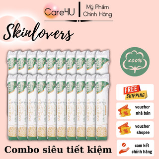  Combo 20 gói bông tẩy trang skinlovers 150 miếng siêu tiết kiệm không xơ bông (20x150)