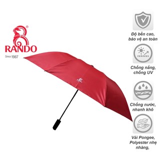 Dù gấp rando, ô dù cầm tay gấp 2 tự động 1 chiều, dù 8 múi, chất liệu vải bền bỉ, chống nắng, chống tia uv, chống nước