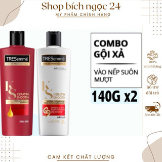 Dầu gội + dầu xả combo gội xả tresemmé 140g x2