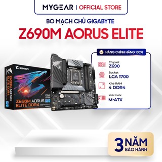 Bo mạch chủ mainboard gigabyte z690m aorus elite ddr4 chính hãng - bảo hành 36 tháng
