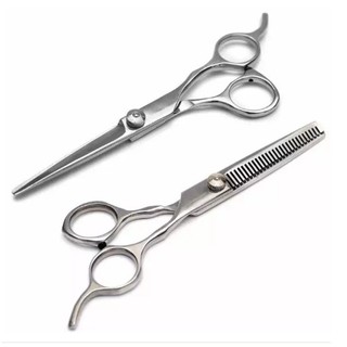 Bộ 2 kéo cắt tóc: kéo cắt và kéo tỉa chuyên nghiệp giá rẻ