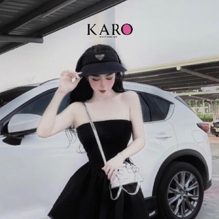 Đầm ống xoè trơn K4768  - CAROTSHOP