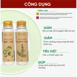 [Pơ Lang] Phấn Lạnh Khử Mùi Cơ Thể Pơ Lang 30gr