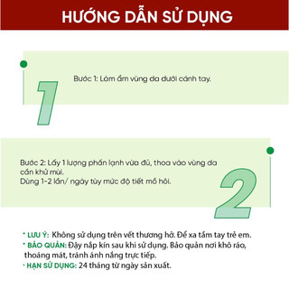 [Pơ Lang] Phấn Lạnh Khử Mùi Cơ Thể Pơ Lang 30gr