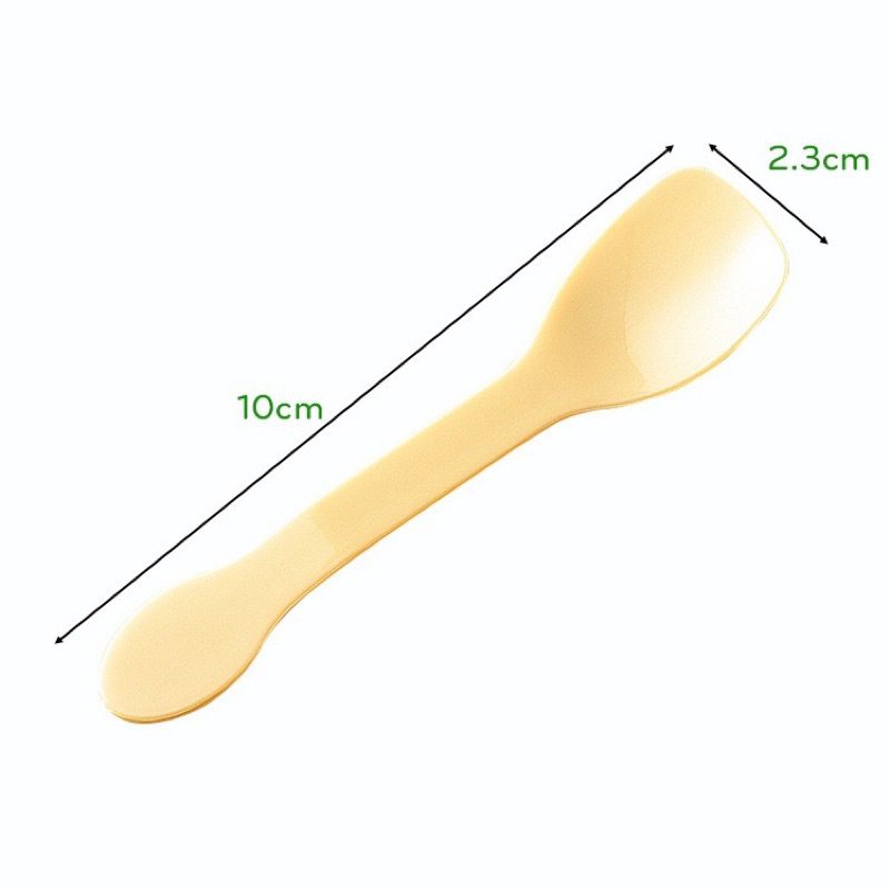 Muỗng múc kem dài 10cm [màu vàng]
