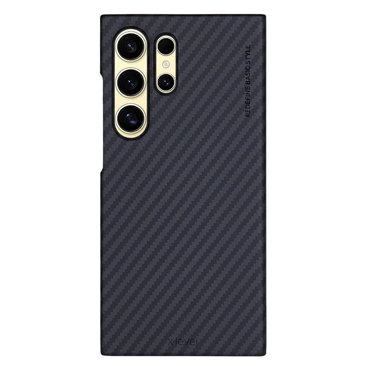 Ốp lưng X-LEVEL FIBER CARBON CASE cho SAMSUNG S26 Ultra  / S25 Plus , S24 chống sốc chống bám vân ta