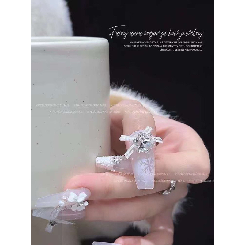 Set nơ trang trí móng 20 cái đủ màu