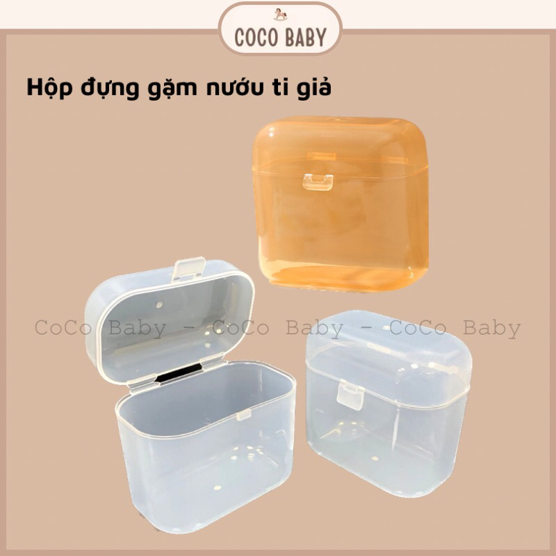 Hộp đựng gặm nướu, ti giả, thì nĩa ăn dặm cho bé