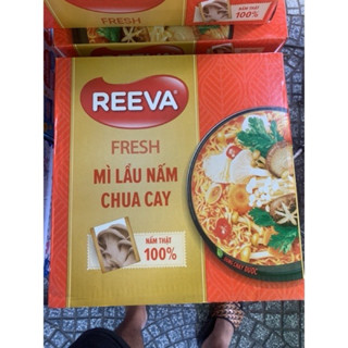 Mì Lẩu Nấm Reeva ( dùng chay được )Thùng 30 gói x 85g  date xa