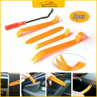 Bộ dụng cụ tháo nội thất xe ô tô 5 món ，SET 1 TUA VÍT VÀ 4 DỤNG CỤ THÁO GỠ NỘI THẤT Ô TÔ , XE HƠI BẰNG NHỰA