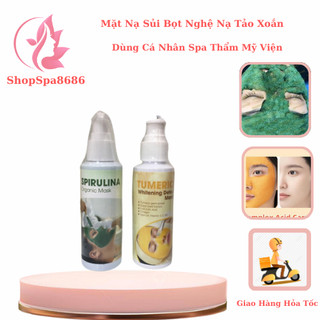 Mặt nạ sủi bọt , mặt nạ sủi nghệ thải độc da mặt nạ tảo xoắn sủi bọt dùng cá nhân spa.