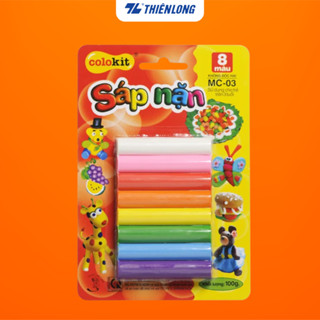 Sáp nặn Colokit  MC-C03 - 8 màu  - Chất mềm, dẻo, dễ tạo hình, an toàn