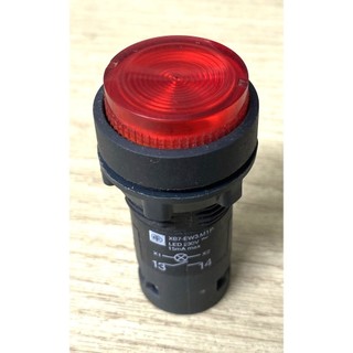 Nút nhấn nhả schneider xb7-ew3-m1p, 22mm, đèn đỏ 220v ,no