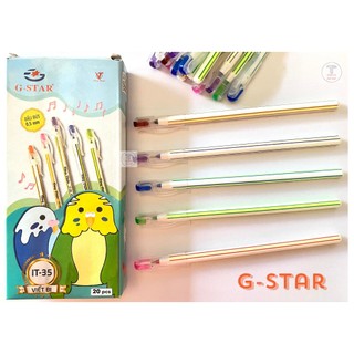 Hộp 20 cây viết nến IT-35 hiệu Vâng Thiên GSTAR ngòi 0.5mm mực đẹp chính hãng