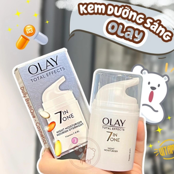 Kem Dưỡng Olay Total Effects 7 In 1 Ngày Và Đêm 50ml chống lão hóa, sáng da chống lão hóa | BigBuy360 - bigbuy360.vn