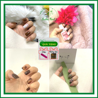 Nail giả, bộ móng giả,mẫu phụ kiên charm đẹp kèm dụng cụ đính móng tay sang choảnh Sulee nail kiểu vuông, nhọn, thang, t
