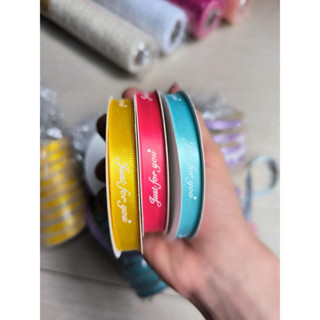 Ruy băng lụa in chữ Just For You cao cấp bản rộng 1cm