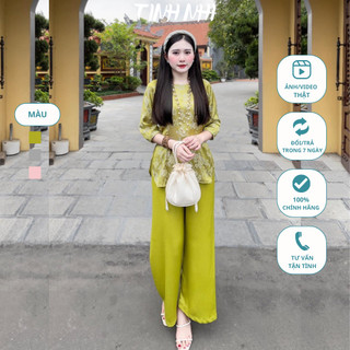 Pháp phục đi lễ lụa gấm cách tân TINH NHI sang trọng và thời thượng PP81