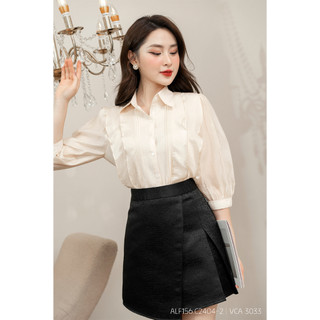 Áo sơ mi nữ RUZA tay lỡ thiết kế thời trang thanh lịch sang trọng ALF156