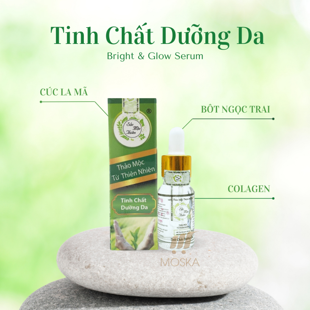Tinh Chất Dưỡng Da Sắc Mộc Thiên - Tái Tạo Da, Se Khít Lỗ Chân Lông, Sáng Da| Moska Shop