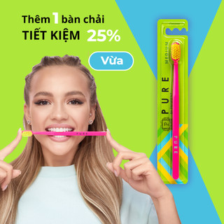  Bàn chải đánh răng PURE by PresiDENT loại Hard ( Lông Cứng )