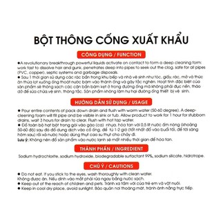 Bột Thông Cống Xuất Khẩu Hando 100G (Tắc do chất thải hữu cơ)