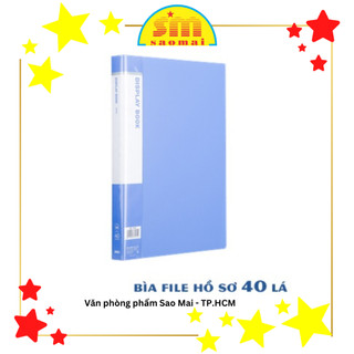 Bìa nhựa 40 lá Deli - VPP Sao Mai V204