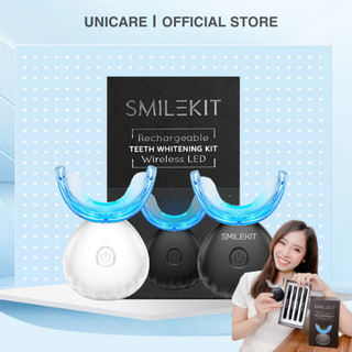 Kit trắng răng SMILEKIT S5, Máy làm trắng răng giúp trắng răng nhanh chóng, không ê buốt đã bao gồm 4 bút gel - Dr Uni