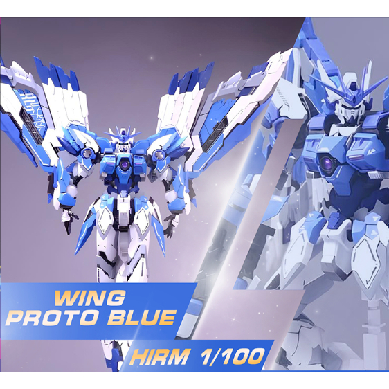 [Hàng có sẵn] Mô Hình Lắp Ráp HiRM High Resolution MG Wing Proto Zero Blue ver. (tặng kèm base)