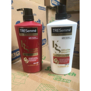 Combo dầu gội 640g + dầu xả 620g tresemme keratin smooth