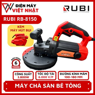 Máy mài sàn bê tông có hút bụi Rubi RB-8150, Máy chà tường bê tông không bụi chính hãng giá rẻ - Điện máy Việt Nhật