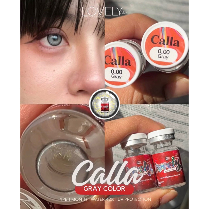 [ DEAL_ĐỒNG_GIÁ_19K ] Contact Lens Mẫu 0 Độ Calla Gray