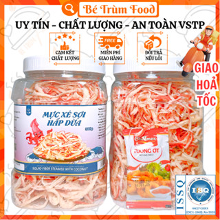 1KG Khô Mực Xé Sợi Hấp Nước Dừa Thượng Hạng Mềm Dai Ko Bở Bột -  Đạt Chuẩn VSATTP