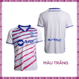 Áo Thi Đấu CLB Sông Lam Nghệ An 2024 Màu Trắng - Thương hiệu Grand Sport
