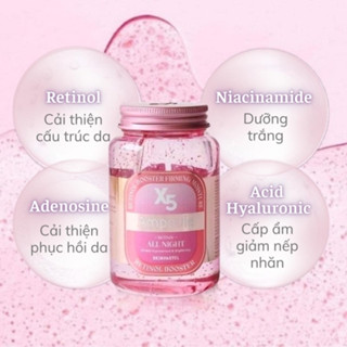  Tinh Chất Serum Retinol Cấp Ẩm Ủ Trắng Trẻ Hoá làn Da Ampoule X5 Retinol All Night Skinpastel Hàn Quốc 