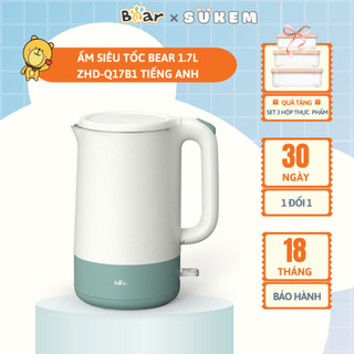 Ấm Siêu Tốc Bear Công Suất Lớn, Bình Đun Nước Nóng Nhanh, Bền Bỉ ZDH-Q17B1