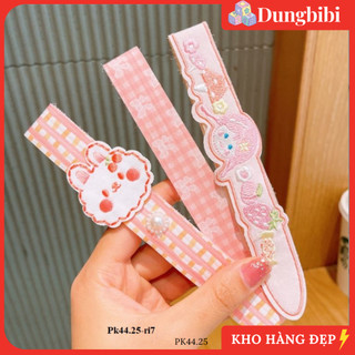 PK44 Set 3 Bờm dán tóc cho bé băng đô dính tóc nhiều mẫu xinh xắn phong cách Bé Điệu