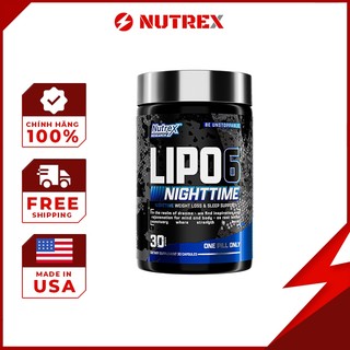 Hỗ Trợ Đốt Chất Béo Trong Giấc Ngủ Nutrex Lipo 6 Black Nighttime 30 Viên