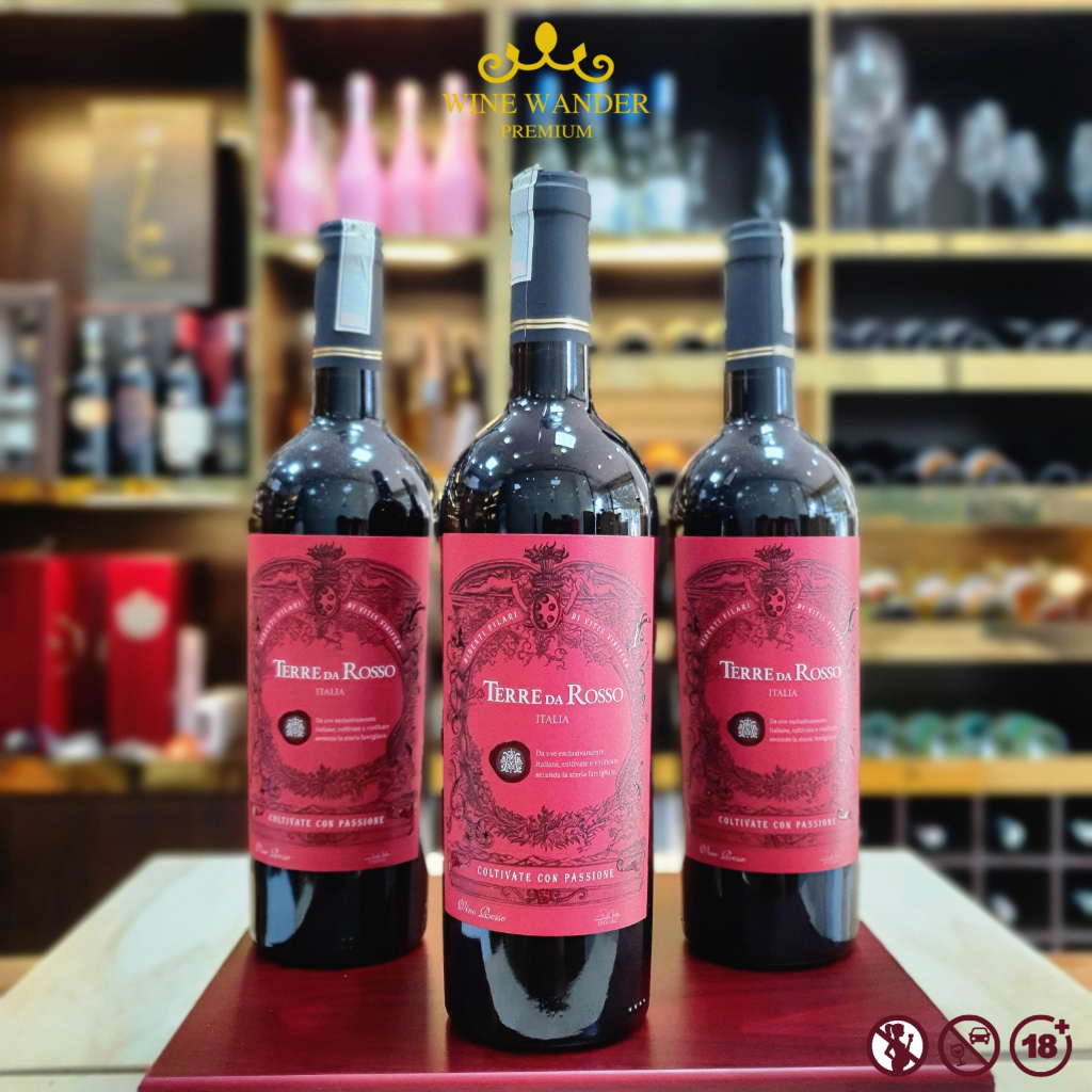 Rượu Vang Đỏ Red Wine Rượu Vang Ý Terre Da Rosso 13% 750ml - Wine Wander