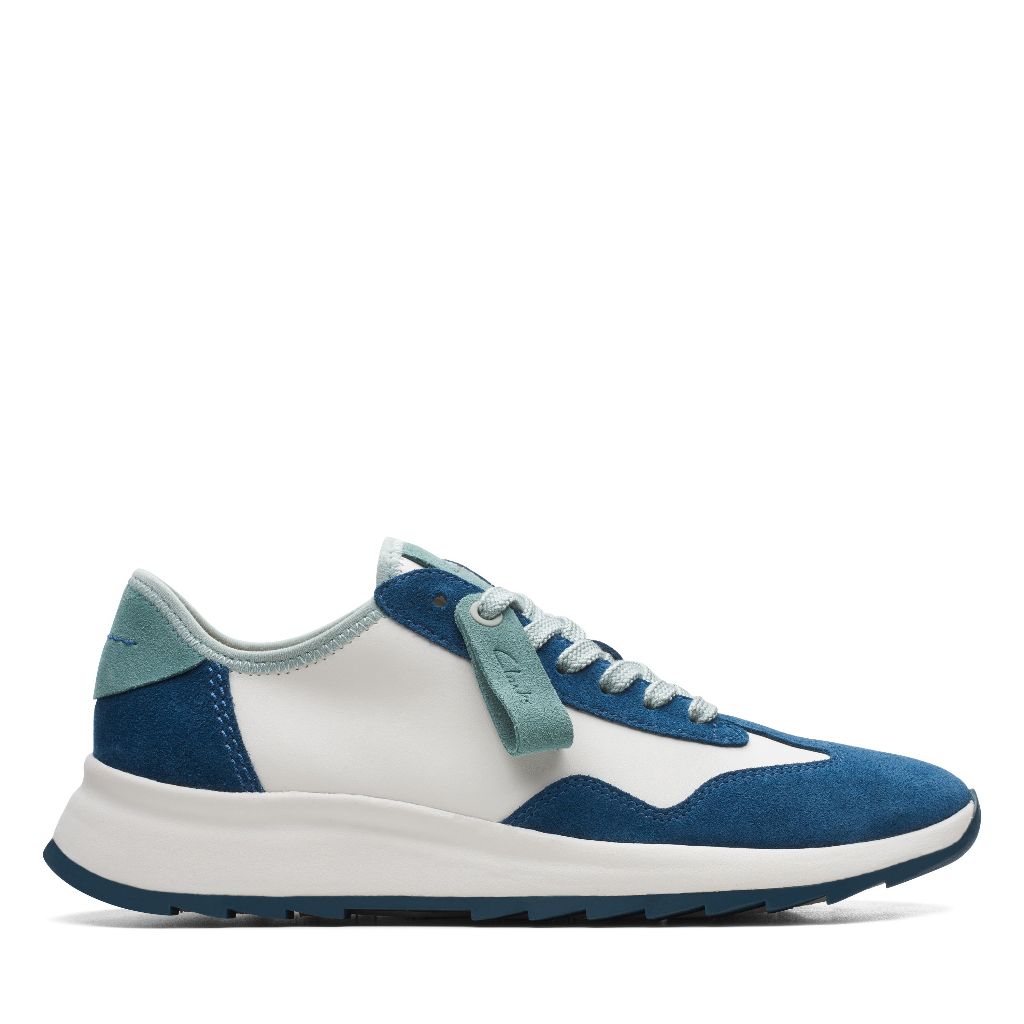 Giày Sneaker Da Lộn Nữ Clarks - DashLite Lo