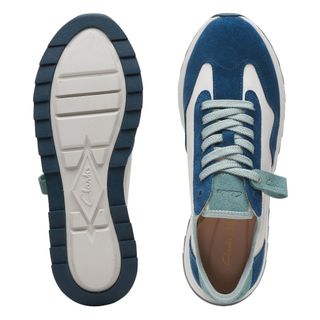 Giày Sneaker Da Lộn Nữ Clarks - DashLite Lo