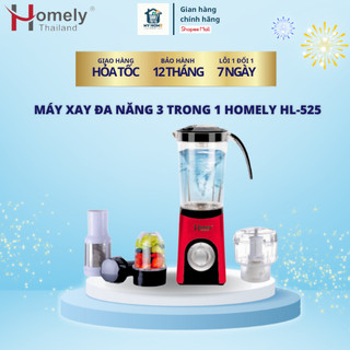 Máy Xay Đa Năng 3 Trong 1 Homely HL-525 Công Suất 400W,Có 3 Cối Xay Thay Đổi Linh Hoạt, Xay Được Cả Đá Lạnh